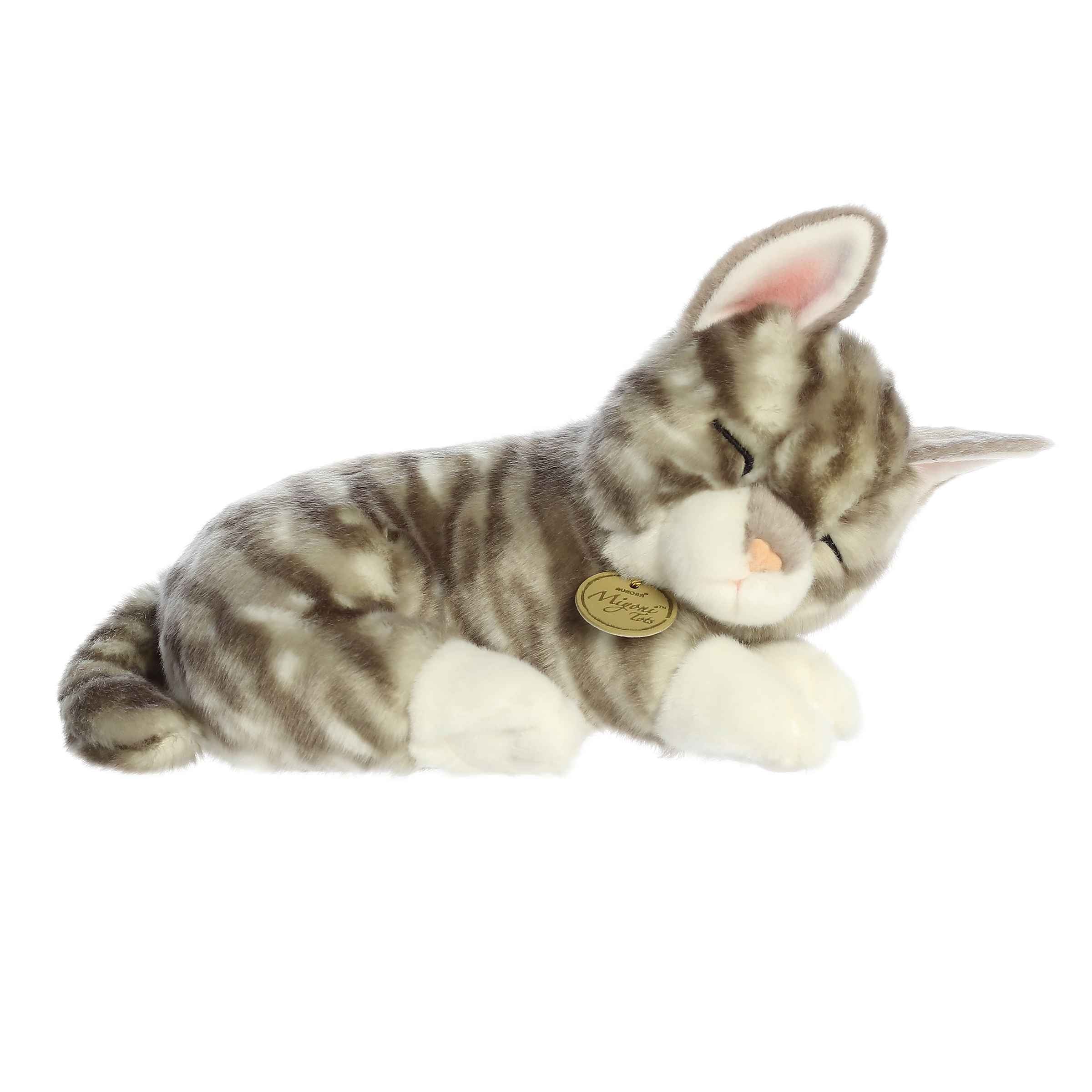 Miyoni® Tots - 10" Sleepy Tabby Kitten